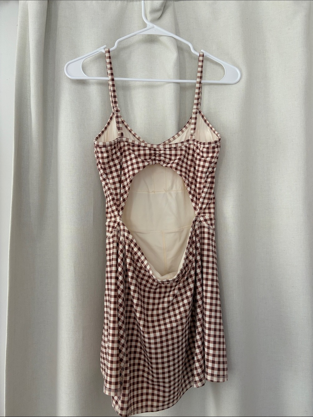 JoyLab Brown Gingham Active Dress - Picture 2 of 2